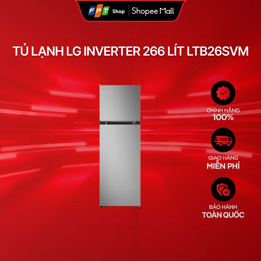 Tủ lạnh LG Inverter 266 lít LTB26SVM
