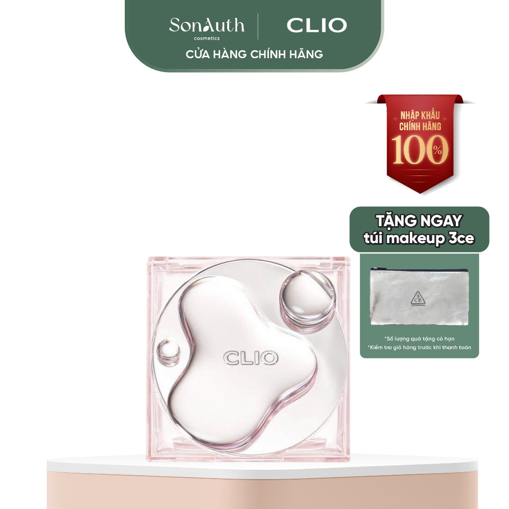 [TẶNG 1 TÚI ĐỰNG MAKEUP] [NHẬP KHẨU] Phấn nước Clio Kill Cover High Glow Cushion 14g [kèm refill]