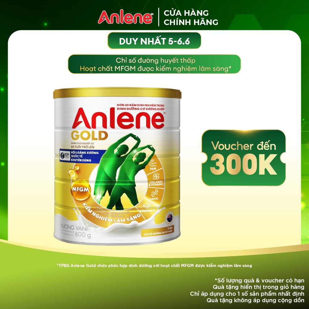 Sữa Bột Anlene Gold Hương Vani 800g
