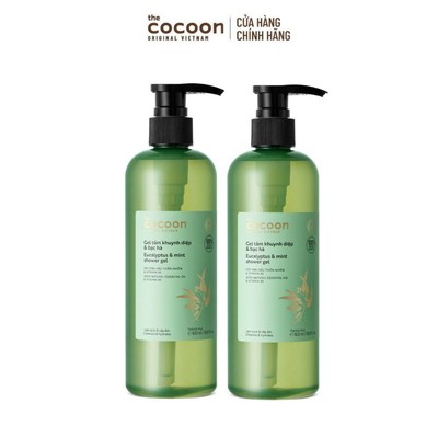[MUA 2 GIẢM 40%] Combo 2 Gel tắm khuynh diệp & bạc hà Cocoon làm sạch và thư giãn 500ml