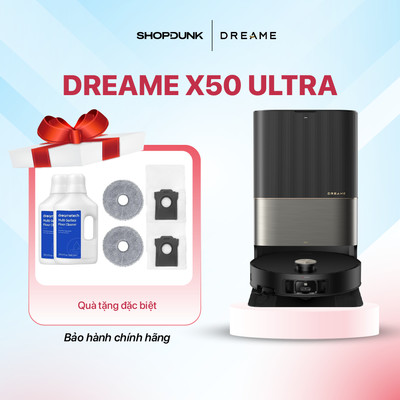 Robot Hút Bụi Lau Nhà Dreame X50 Ultra | Lực hút 20.000Pa | Tự Động Đổ Rác | BH Chính Hãng 24 Tháng