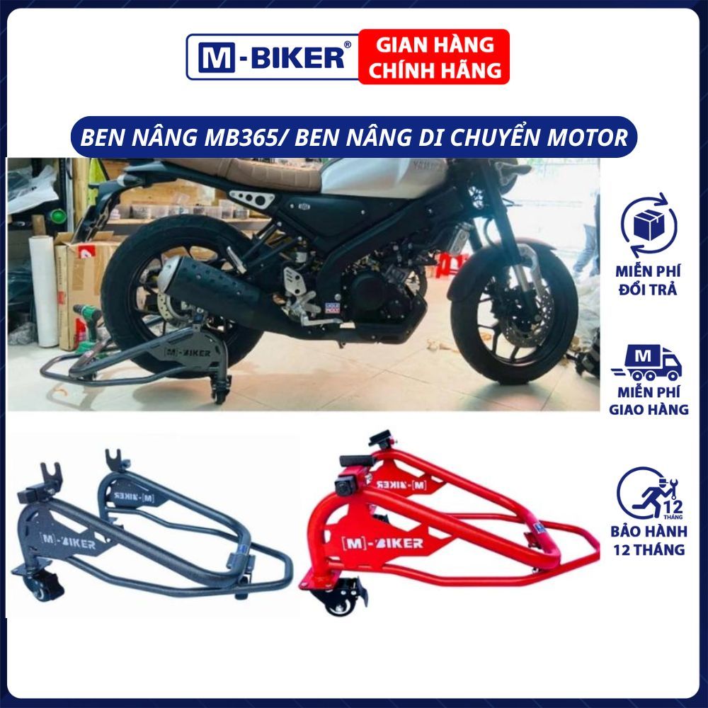 Ben Nâng Di Chuyển Xe Máy M-Biker Mb365 . Chống Nâng Moto Sport Naked Bike Dưới 175cc Thép Sơn Tĩnh 