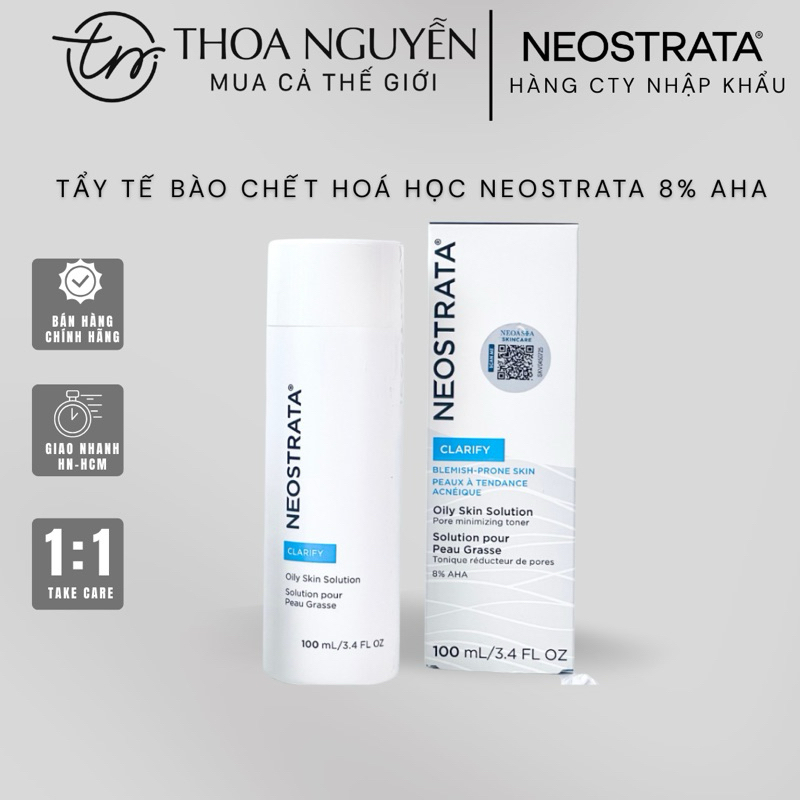 [HÀNG CÔNG TY] Tẩy tế bào chết hoá học AHA 8% Neostrata Oily Skin Solution 8 AHA