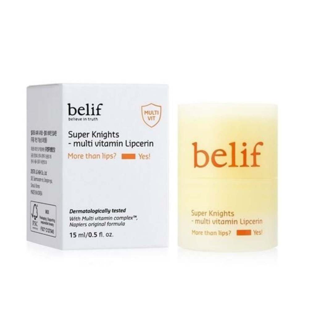 Dưỡng môi ẩm mượt căng mọng Belif Super Knights Multi Vitamin Lipcerin dưỡng mềm môi căng mọng 15ml