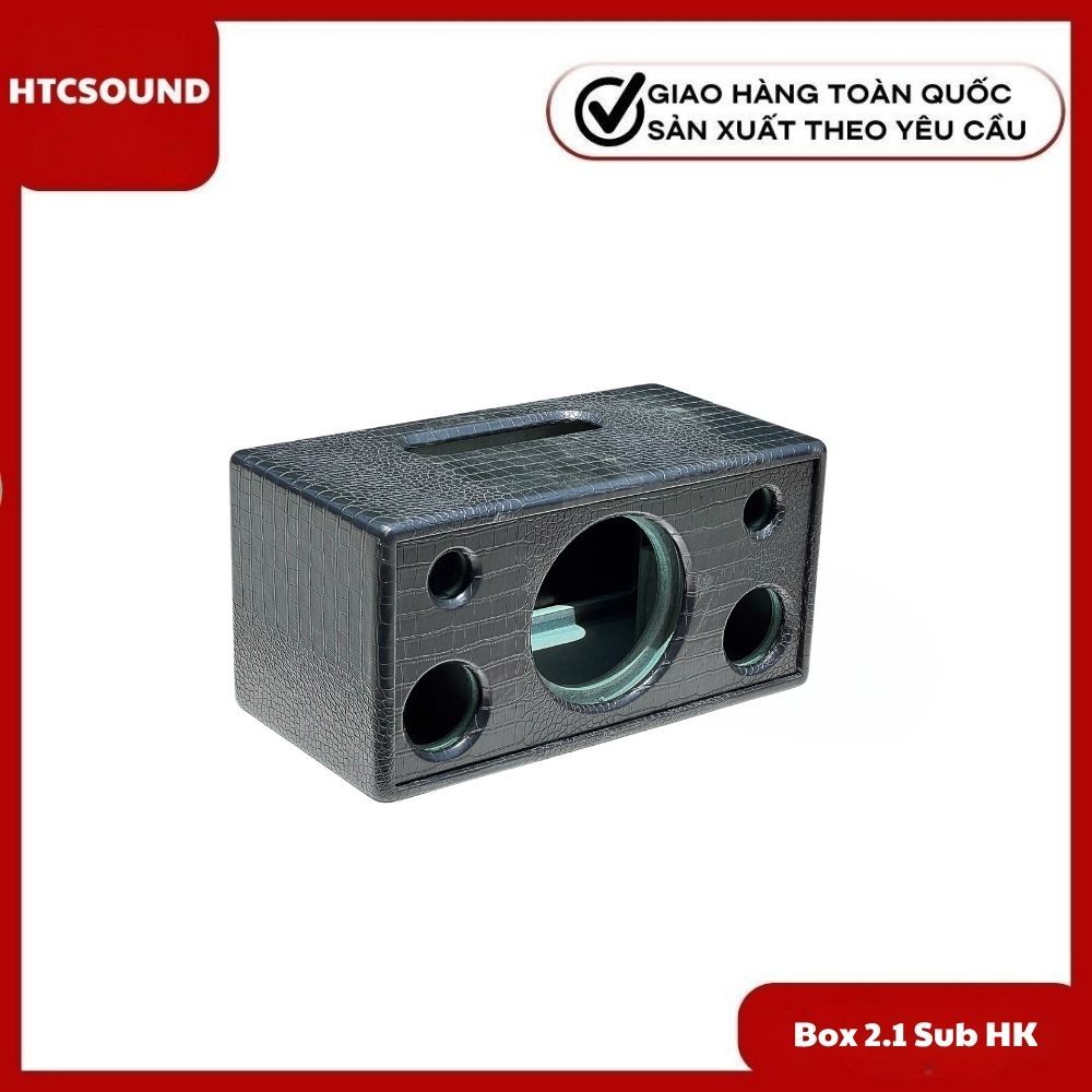 Thùng Loa 2.1 200W Cấu Hình Sub 16cm, 2 Loa Mid, 2 Loa Treb Gỗ MDF 12mm HTC SOUND