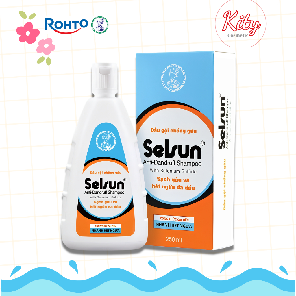Dầu gội Selsun chống gàu, sạch gàu & hết ngứa da đầu Selsun Anti-Dandruff Shampoo 250ml