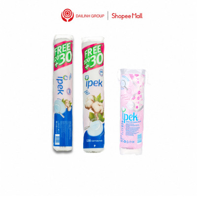Bông tẩy trang ipek thổ nhĩ kì 150 miếng, 130 miếng, 80 miếng nhiều lựa chọn