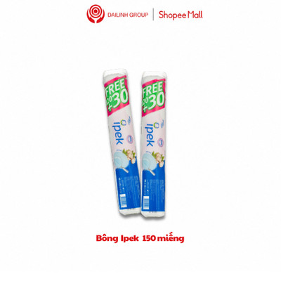 Combo 2 bông tẩy trang ipek thổ nhĩ kỳ 150 miếng 100% tự nhiên