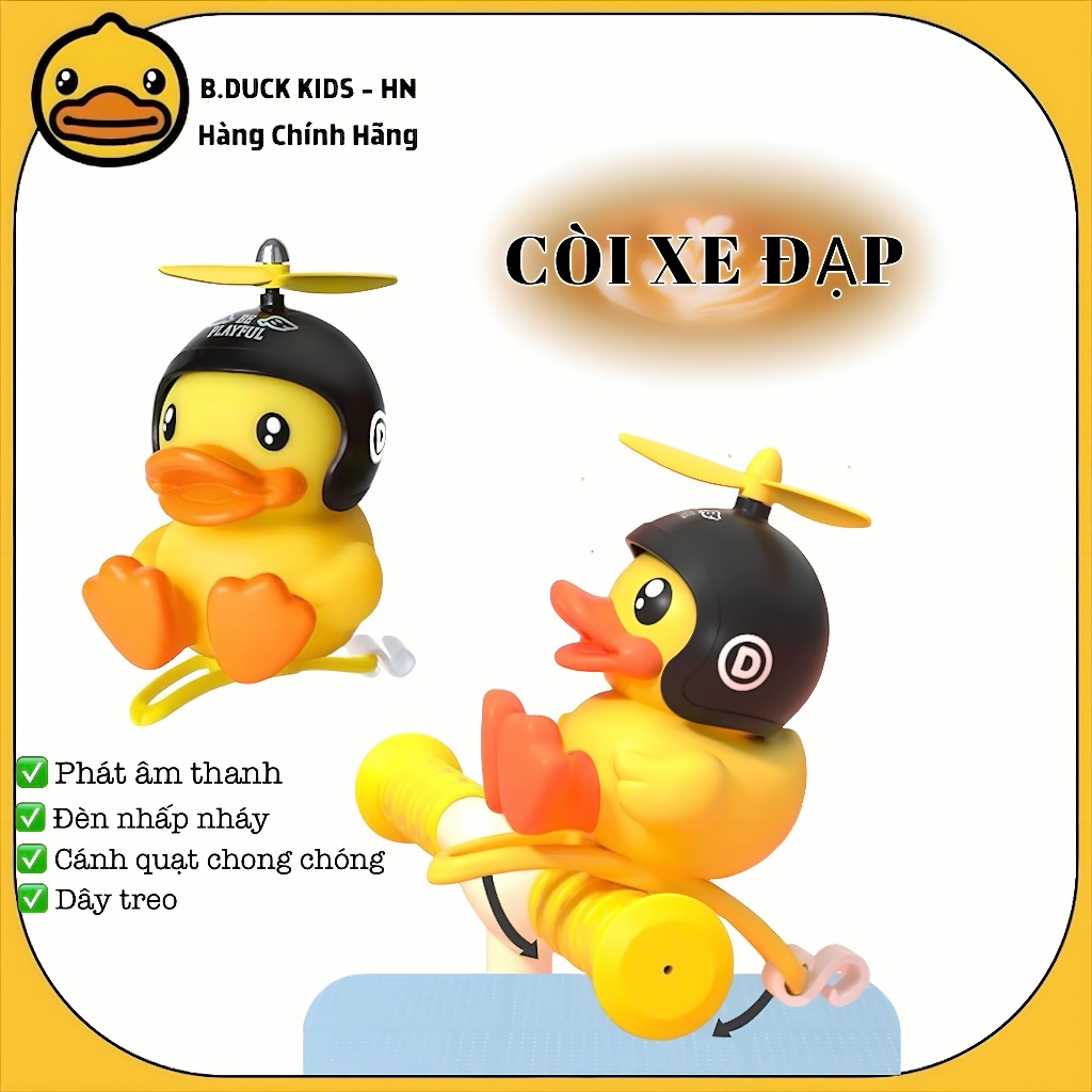 [ Có Sẵn ] Còi xe đạp trẻ em đáng yêu B Duck chính hãng cho bé