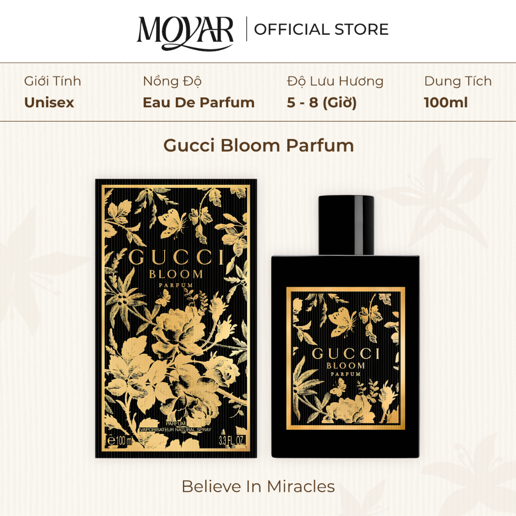 Nước Hoa Gucci Bloom Parfum | Nước Hoa Nữ Fullsize | Moyar Perfume