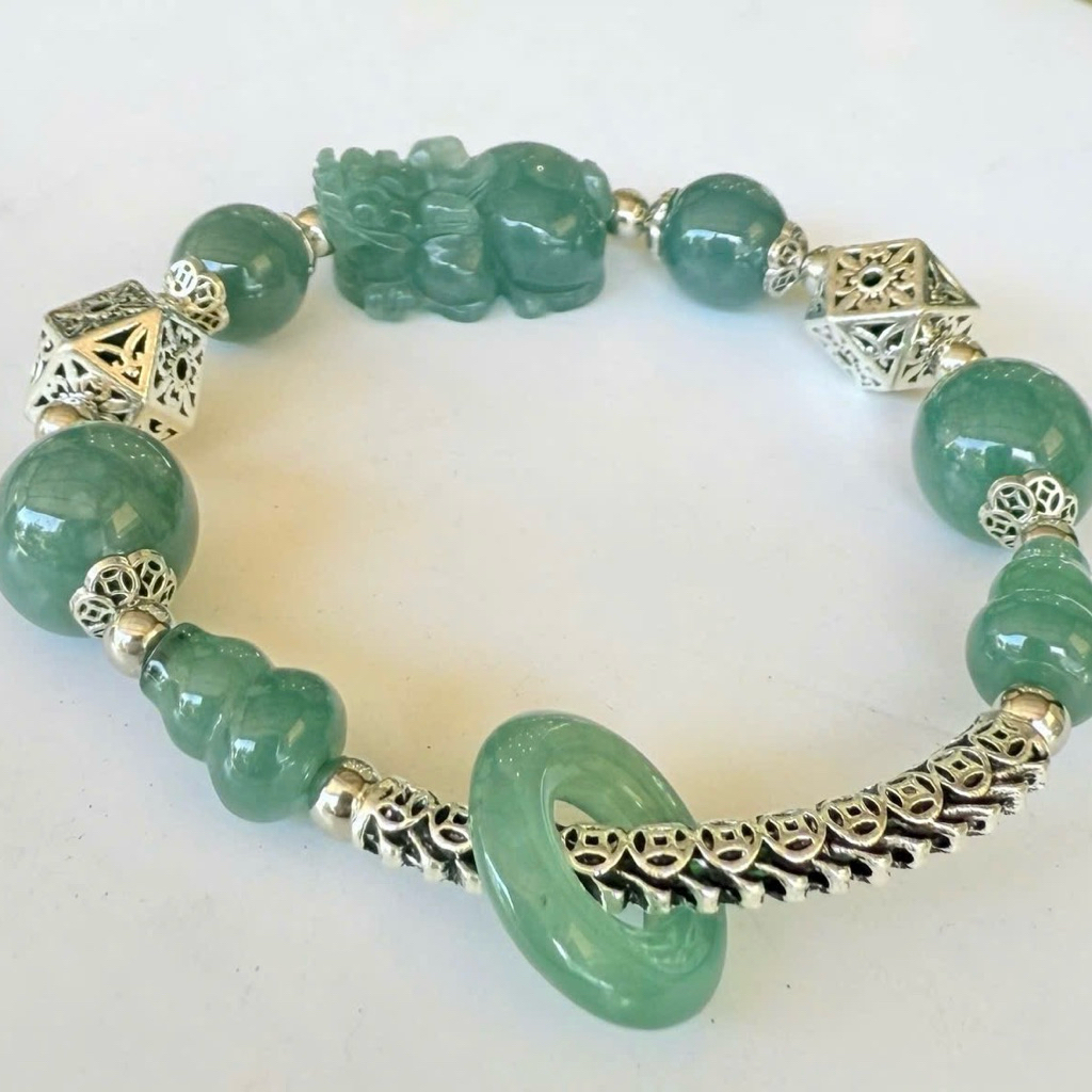 VÒNG TAY PANDORA LAM NGỌC  CHARM MIX TỲ HƯU • NGŨ ĐIẾU • HIPPY – NỔI BẬT VÀ CÁ TÍNH
