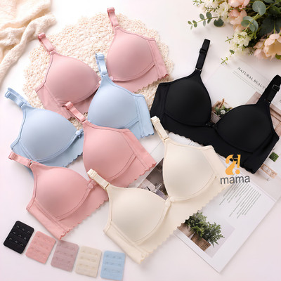 (TẶNG NỚI)_V185 Áo lót ngực bầu 2mama cho bé bú, chất liệu su non viền sóng mềm mại, nâng ngực, quyến rũ