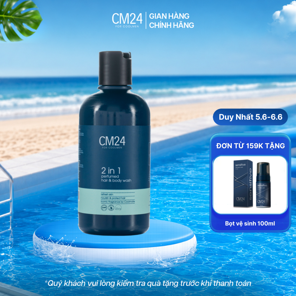Sữa Tắm Gội Nam CM24 2in1 Sạch Sâu Hương Nước Hoa Nam Tính Thu Hút  Perfumed Hair And Body Wash 180m