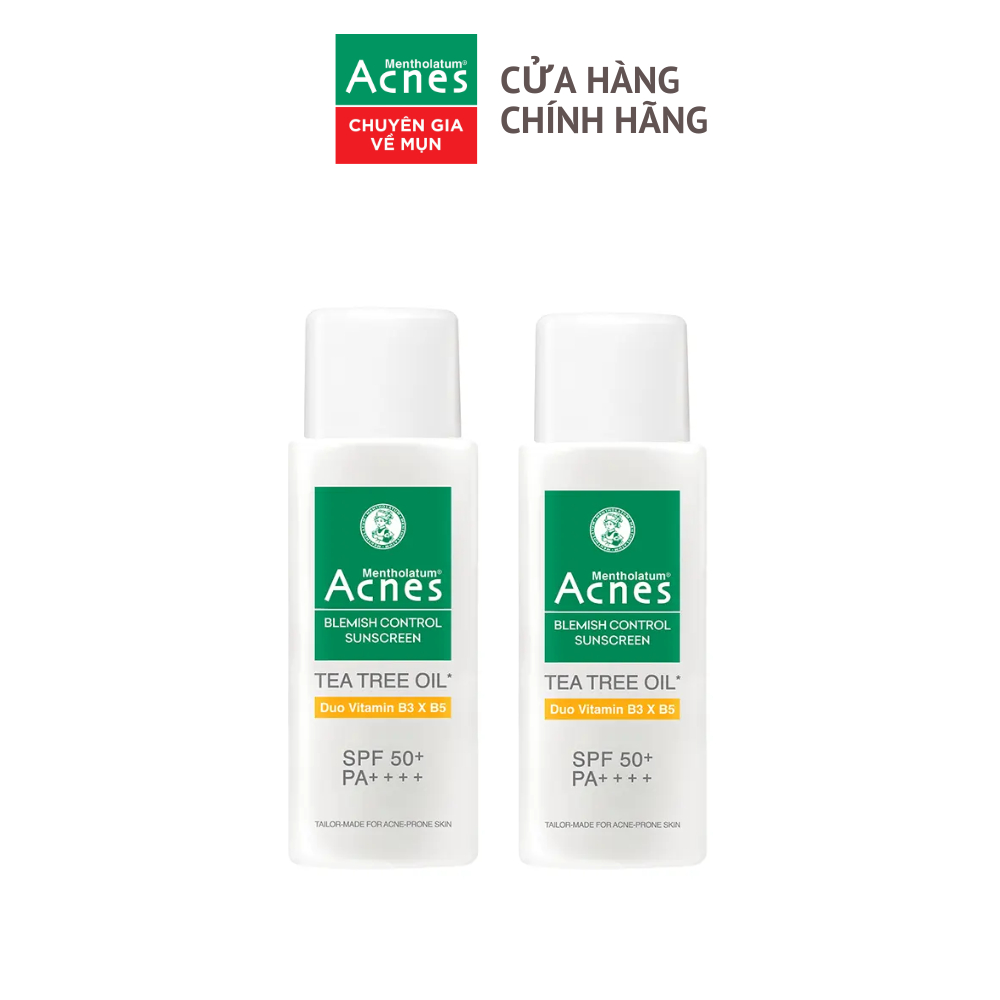 [KOL] Combo 2 Kem chống nắng cho da dầu mụn Acnes Blemish Control Sunscreen 50g