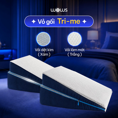 Vỏ áo gối thay thế cho gối WOWS Tri-me - chính hãng