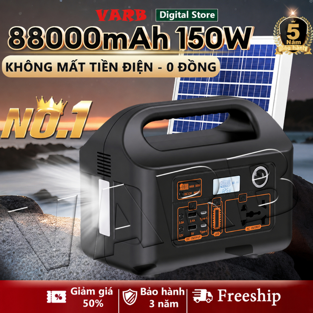 Trạm sạc di động 220V Nguồn điện di động thích hợp cho du lịch/cắm trại/leo núi/sử dụng tại nhà