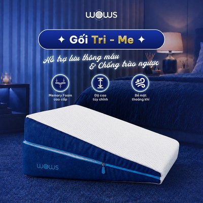 Gối tam giác WOWS Trime - hỗ trợ trào ngược, tuần hoàn hô hấp cho người lớn