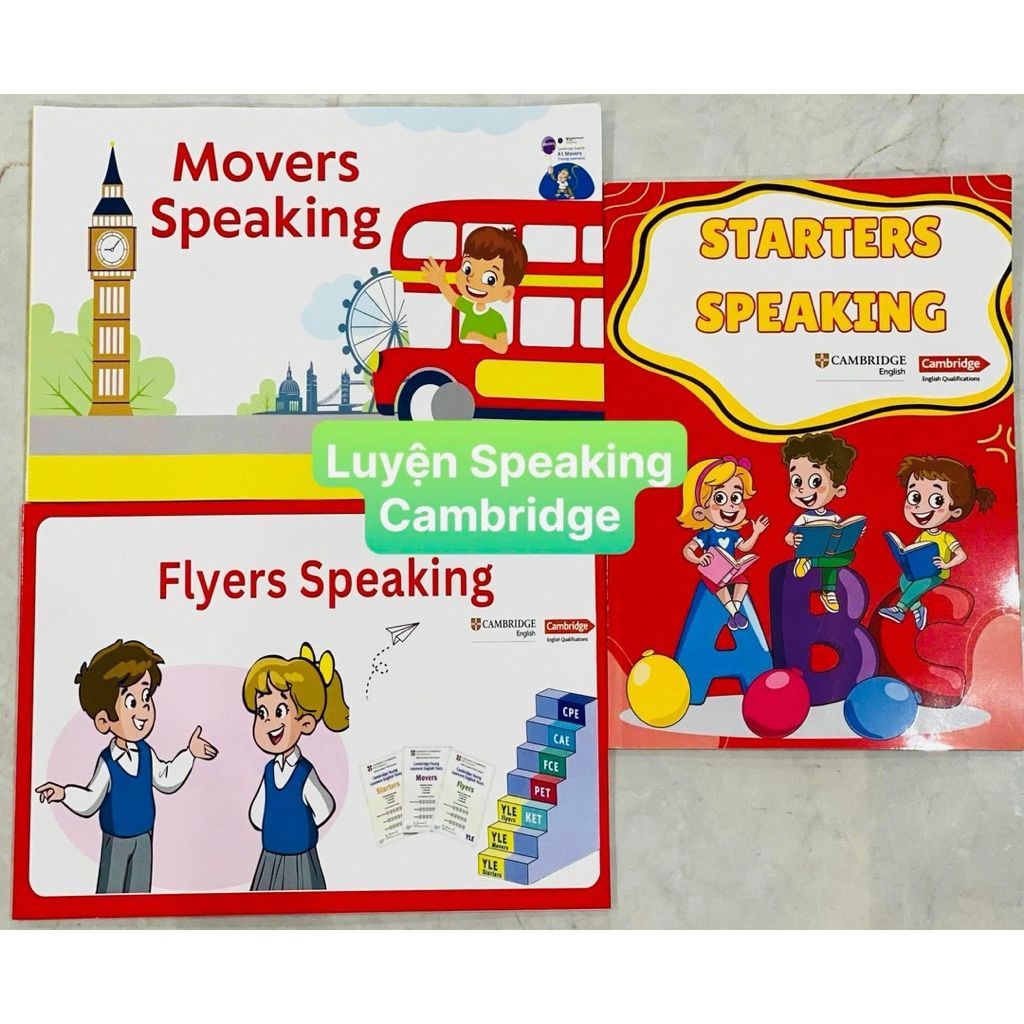 Thẻ luyện speaking Starters, Movers, Flyers có Video