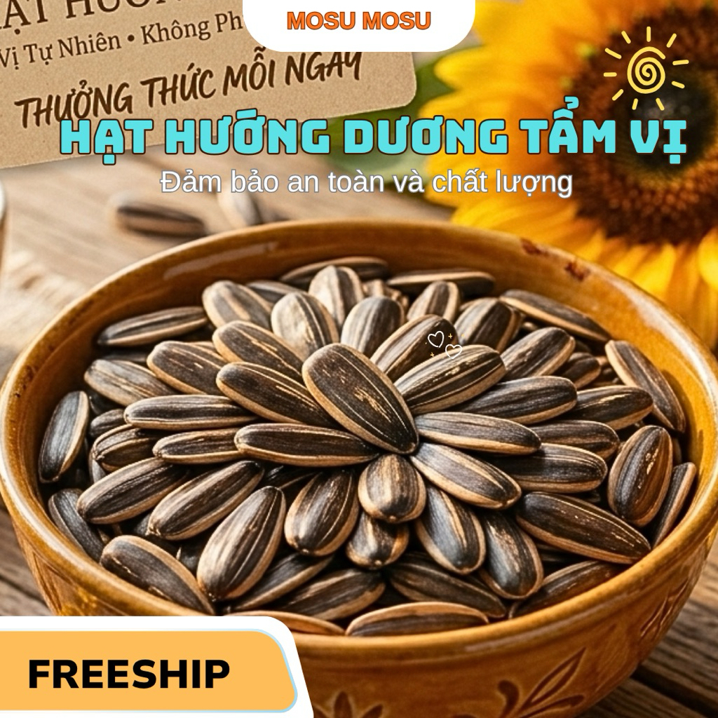 Hạt Hướng Dương Vị Dừa, Hạt Hướng Dương Tẩm Vị Giòn Ngon Đậm Vị