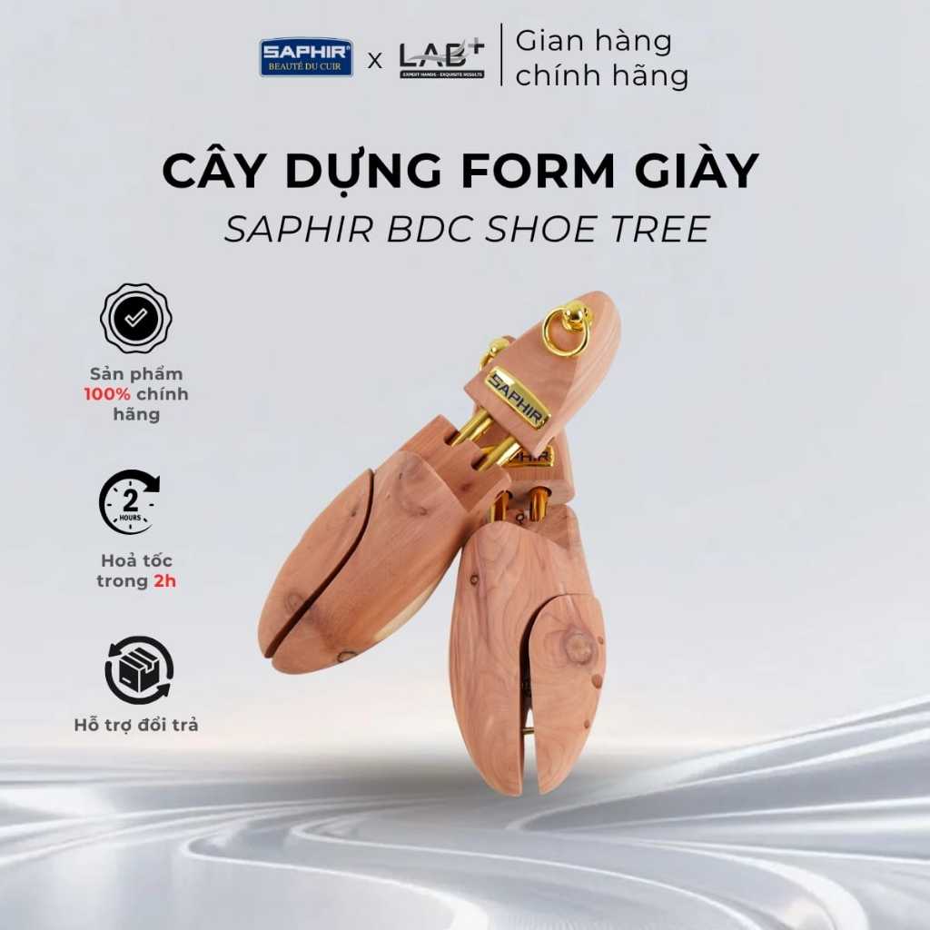 Cây dựng form giày Saphir BDC Shoe Tree LAB+ chống nhăn, bảo vệ, giữ form giày