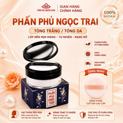 Phấn Phủ Ngọc Trai Phấn Nụ Hoàng Cung 25gr