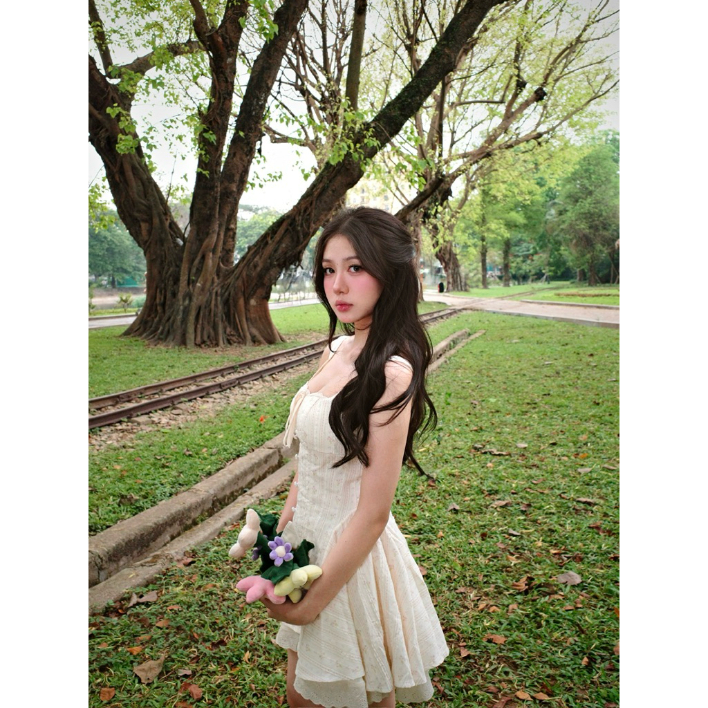 [Linly Dress] Váy Nữ Ngọt Ngào Dáng Xoè Hoạ Tiết Hoa Nhí