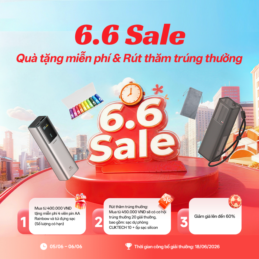 CUKTECH Quạt Cầm Tay Mini Ngoài Trời USB – 3 Cấp Độ Gió Tương Thích Powerbank Quạt Di Động | BigBuy360 - bigbuy360.vn