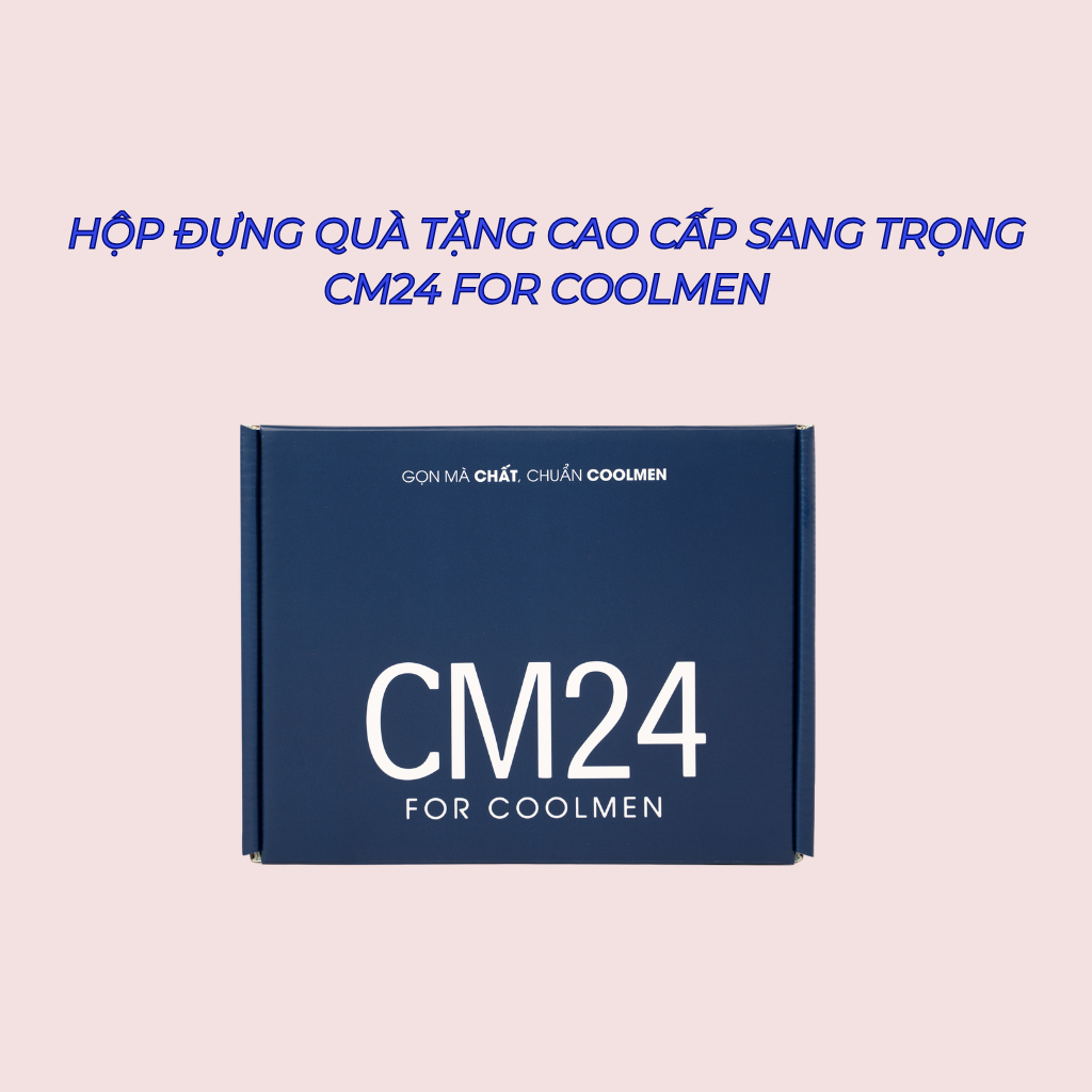 [CHỈ HỘP] Hộp Đựng Quà Tặng Bạn Trai CM24 For Coolmen Chăm Sóc Cơ Thể Phái Mạnh