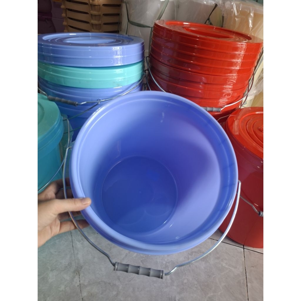 COMBO 10 XÔ 16L QUAI SẮT DUY TÂN, XÔ QUAI SẮT, XÔ NHỰA