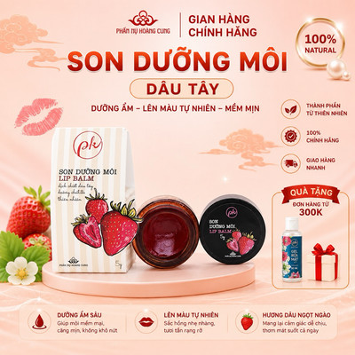 Son dưỡng môi dâu tây mới Phấn Nụ Hoàng Cung 5ml/hộp