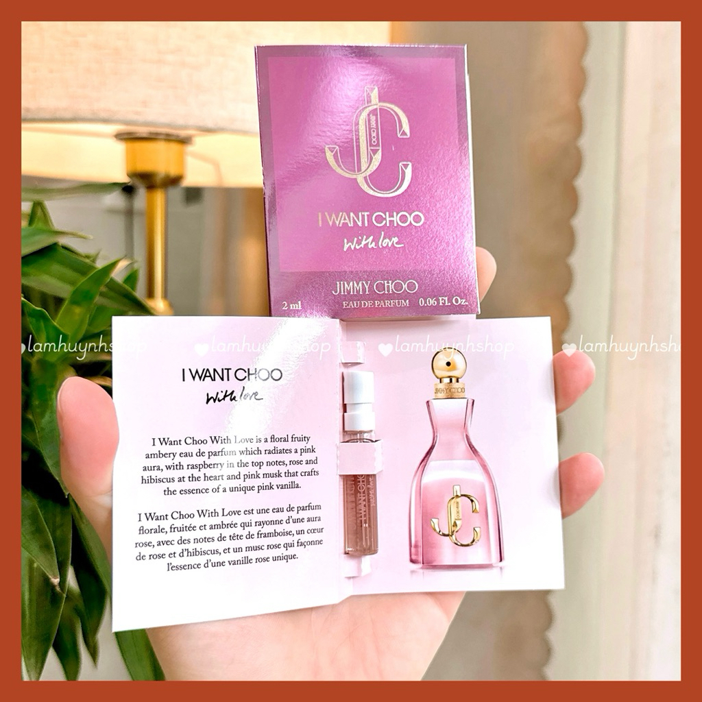 Vial nước hoa nữ Jimmy Choo With Love 2ml