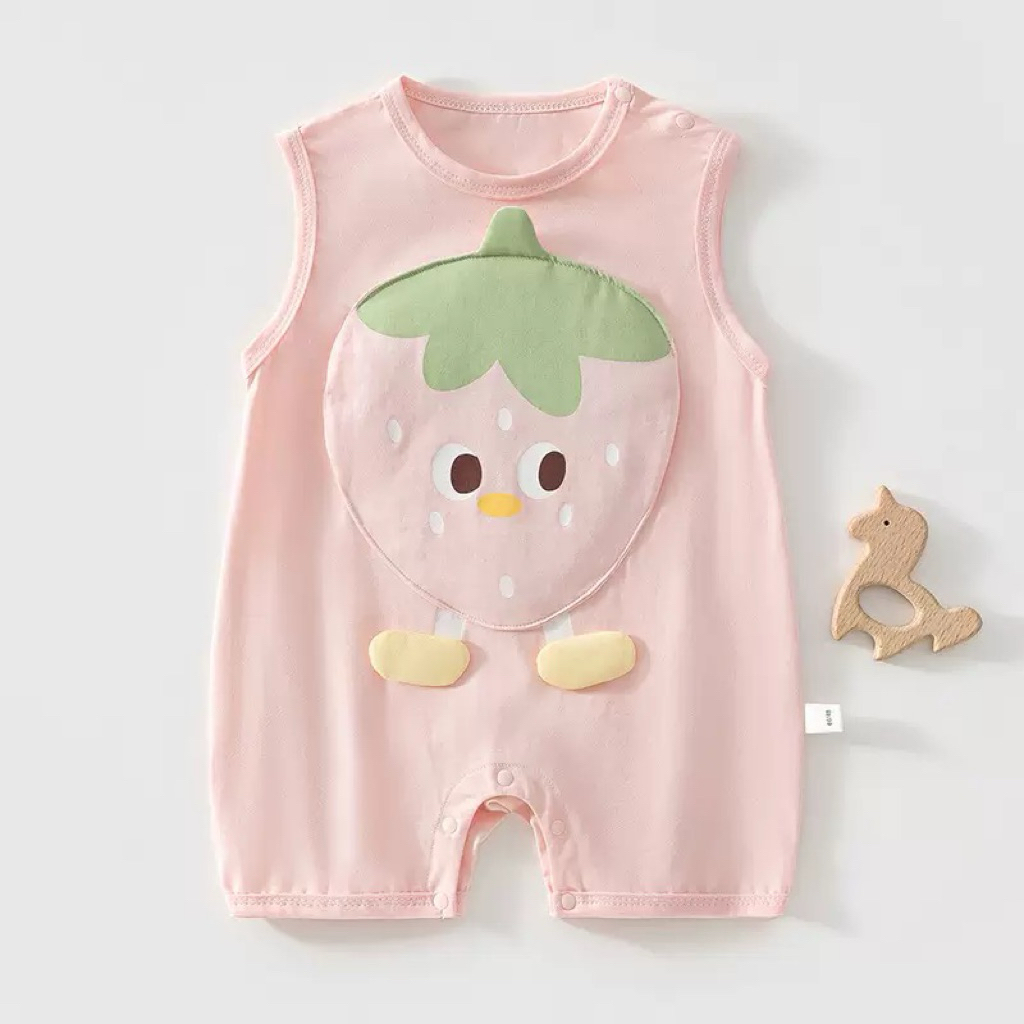 Quần áo mỏng mùa hè không tay một mảnh cho bé nam và nữ áo vest mùa hè siêu dễ thương quần áo hoạt h