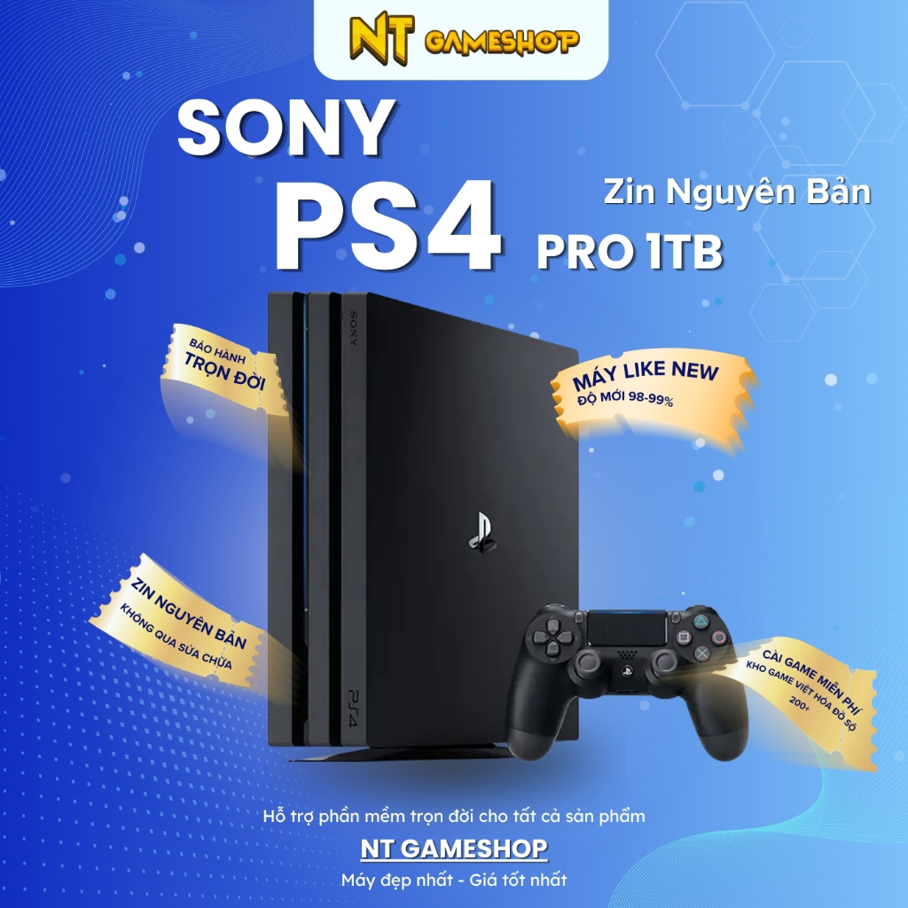 PlayStation 4/PS4 Pro | 1TB | Đen/Trắng | FW 13.02 | Likenew | Nhật Thành