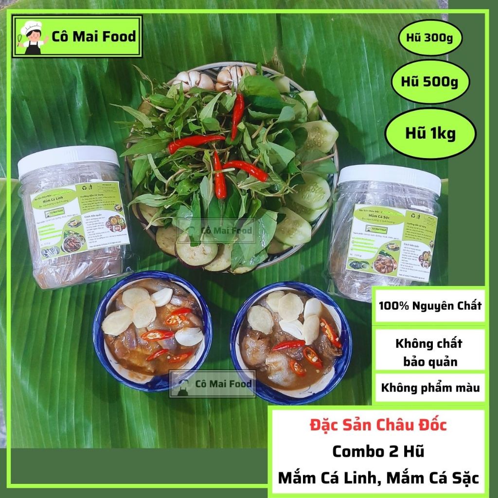 (Combo 2 Hũ) Mắm Cá Linh Và Cá Sặc | NGUYÊN CON  (XAY SẴN) | Dùng Nấu Mắm Chưng Thịt, Lẩu Mắm, Bún M