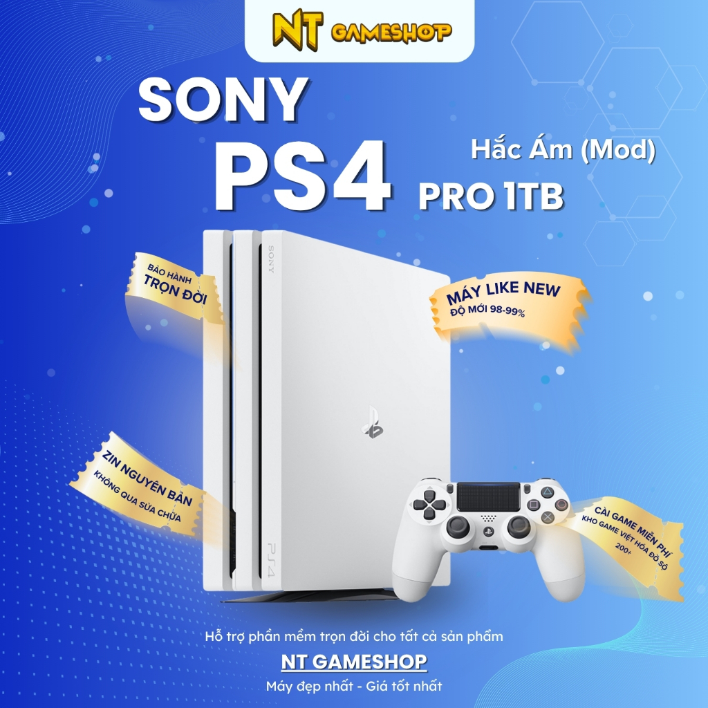 PlayStation 4/PS4 Pro Jailbreak Mod Hắc Ám Full Game | 1TB | FW 9.60 | Likenew | Nhật Thành