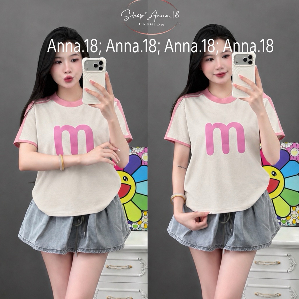 Áo phông 3158 baby tee form vừa 35-56 kg chất Cotton khô (m)