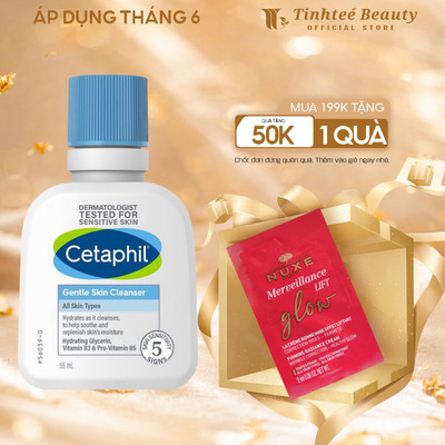 Sữa rửa mặt dịu lành cho da nhạy cảm Cetaphil Gentle Skin Cleanser 59ml