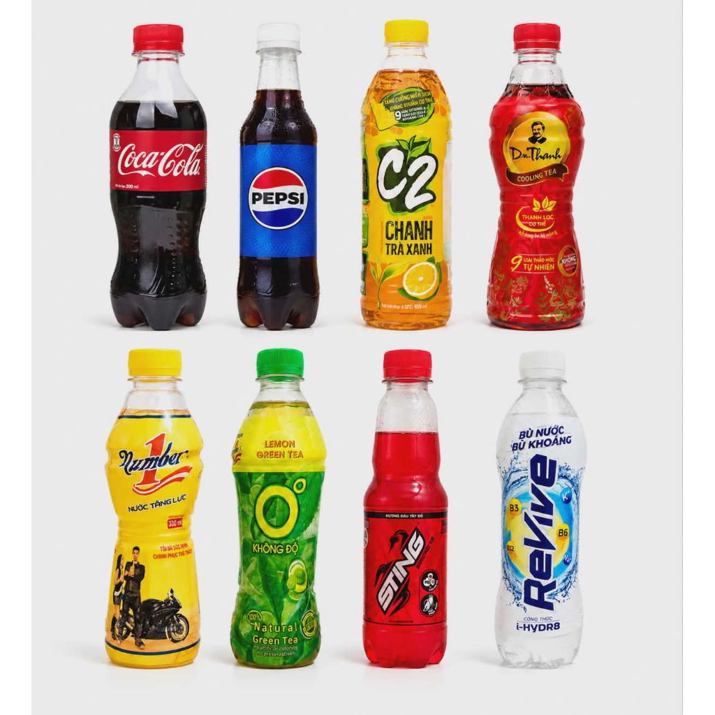 lốc 6 chai Nước Number one| pepsi| coca cola| sting đỏ/vàng Revive| C2| không độ| dr thanh giải nhiệ