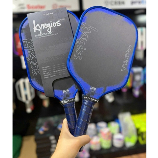 [ CHÍNH HÃNG] Vợt Pickleball Vulcan Chapter 01 Kyrgios Elongated 16mm Chính Hãng - Carbon T700, Công