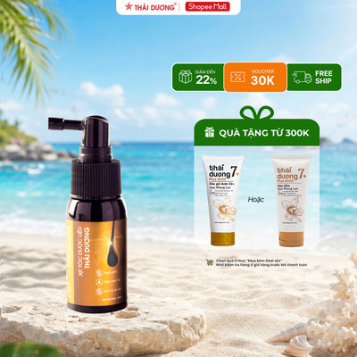Xịt tóc dược liệu Thái Dương 30ml dành cho người bị rụng tóc, tóc thưa mỏng, mùi dược liệu thư giãn