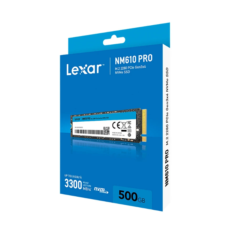 Ổ cứng SSD Lexar NM610 PRO 500GB M.2 2280 PCIe 3.0x4 (LNM610P500G-RNNNG)
