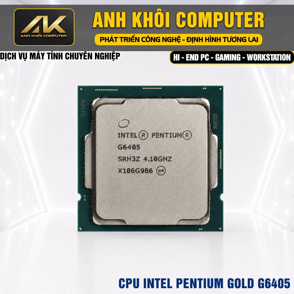 CPU Intel Pentium Gold G6405 4.1GHz 2 Nhân 4 Luồng Socket 1200 Chính Hãng