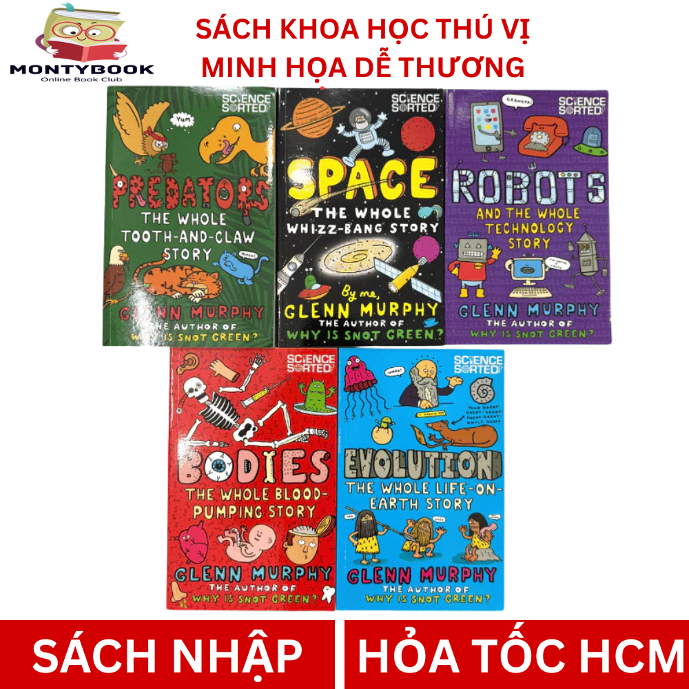 Sách khoa học - Glenn Murphy Science Sorted 5 books, sách khoa học cho bé