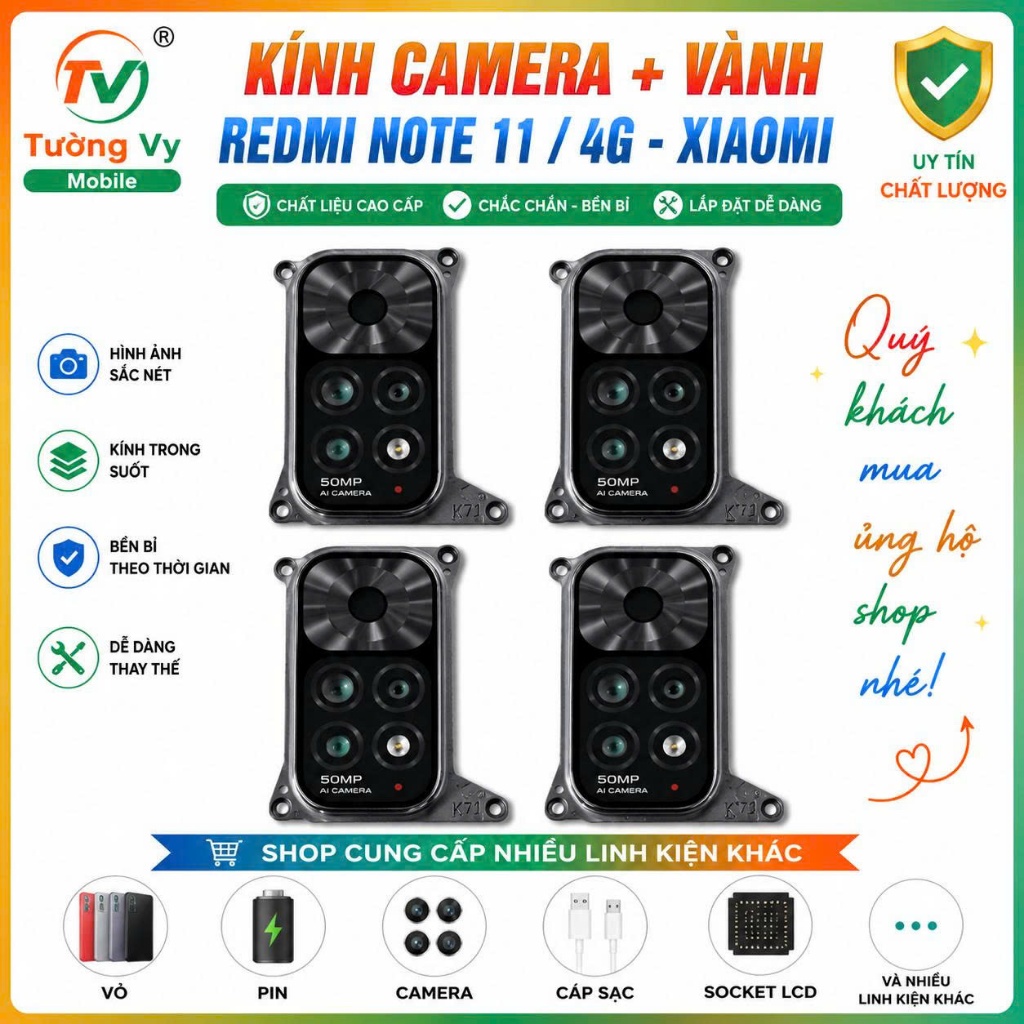 Kính Camera Redmi note 11 4G,redmi note 11s