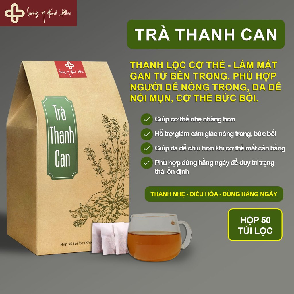 Trà thảo mộc Thanh Can - 11 Vị Thảo Dược -  Thanh lọc làm mát cơ thể