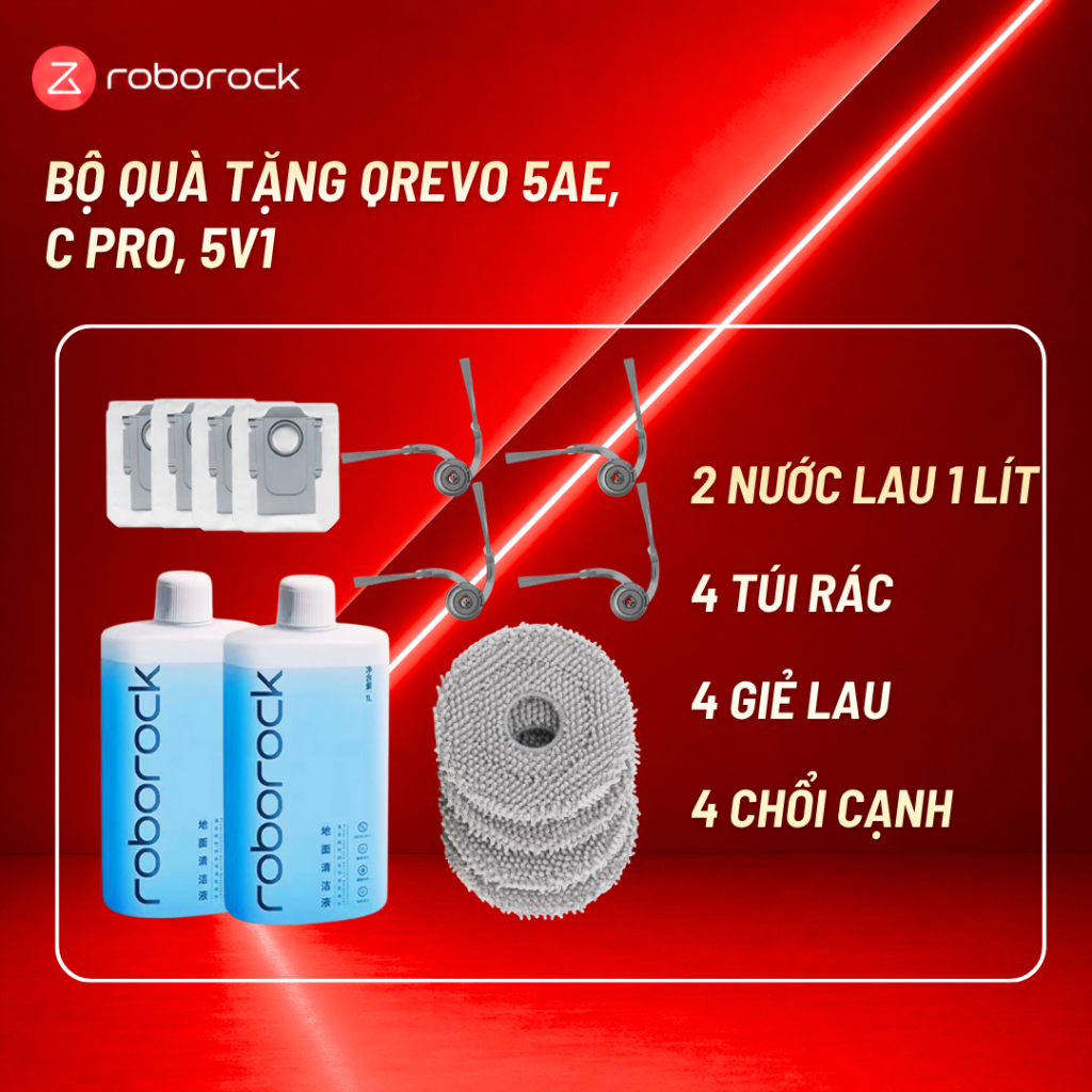 Quà Tặng Cho Máy Hút Bụi Roborock 5AE, C Pro, 5V1