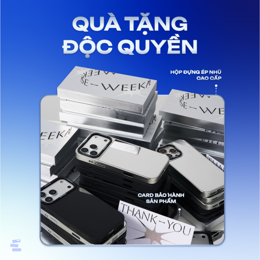 [ĐỘC QUYỀN] Hộp Đựng Quà Ép Nhũ Bạc WEEKASE SILVER BOX 2026