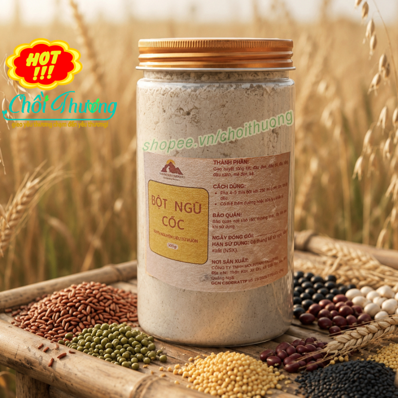 Bột ngũ cốc Mountain Farmers dễ hấp thu, bổ sung dinh dưỡng và đạm thực vật