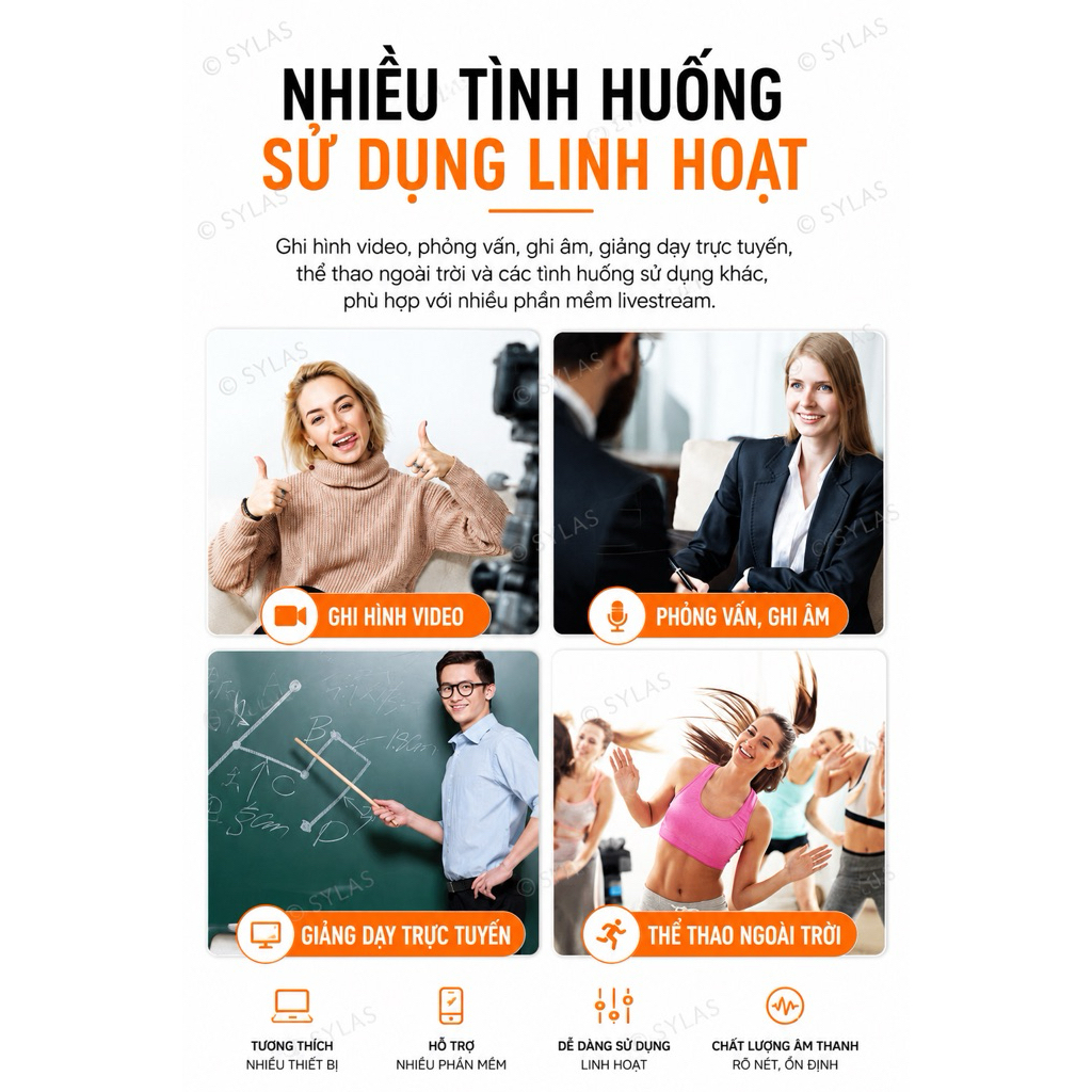 Mic Thu âm Không Dây Cài áo M31 Lọc ồn Thu Âm Chuyên Nghiệp Cho Livestream, Dạy Học, Phỏng Vấn, Quay Video | BigBuy360 - bigbuy360.vn