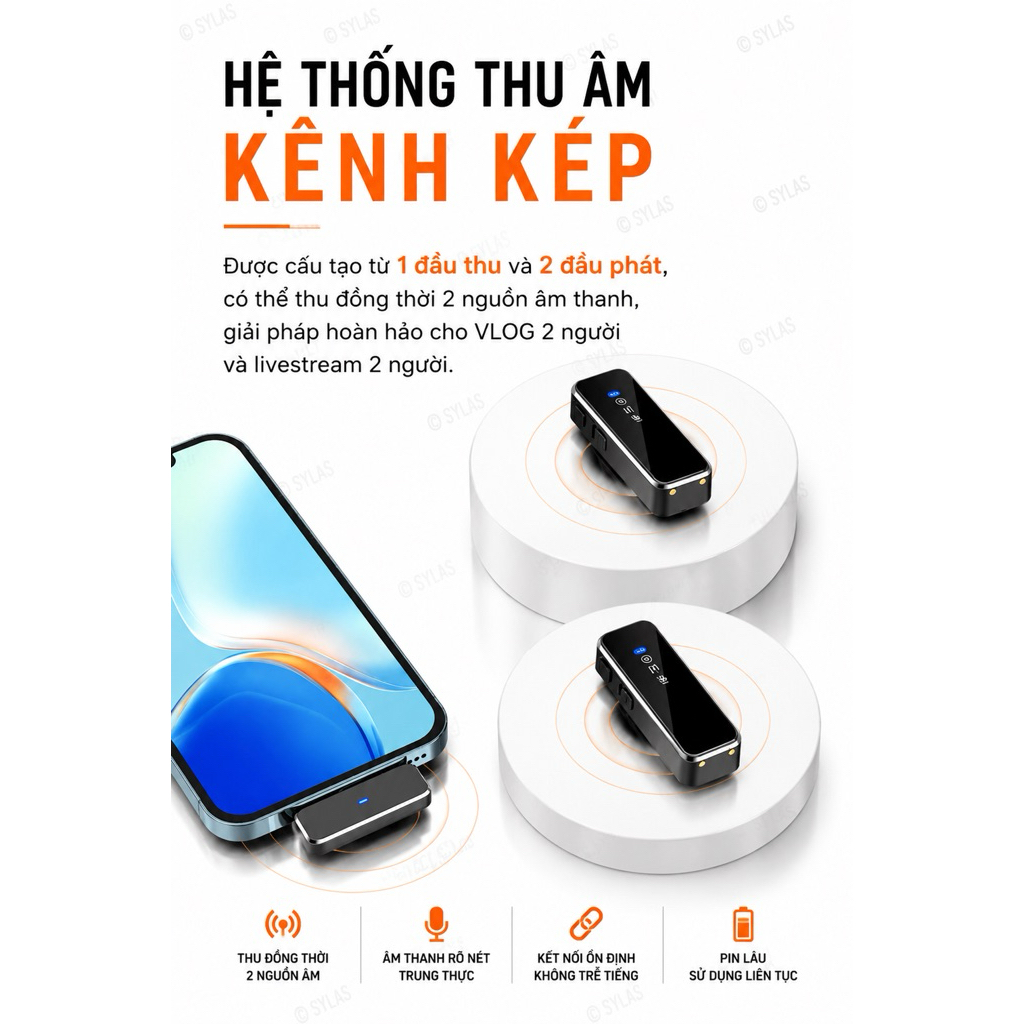 Mic Thu âm Không Dây Cài áo M31 Lọc ồn Thu Âm Chuyên Nghiệp Cho Livestream, Dạy Học, Phỏng Vấn, Quay Video | BigBuy360 - bigbuy360.vn